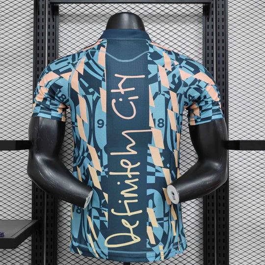 Maillot Manchester City Blue Retro Style Special Edition Shirt 24-25 Maison To Sport
