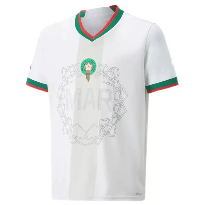 Maillot Maroc saison 2022 extérieur Coupe du Monde blanc Maison To Sport