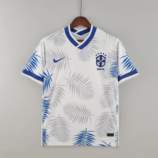 Maillot Brésil saison 2022 édition spéciale blanc et bleu Maison To Sport