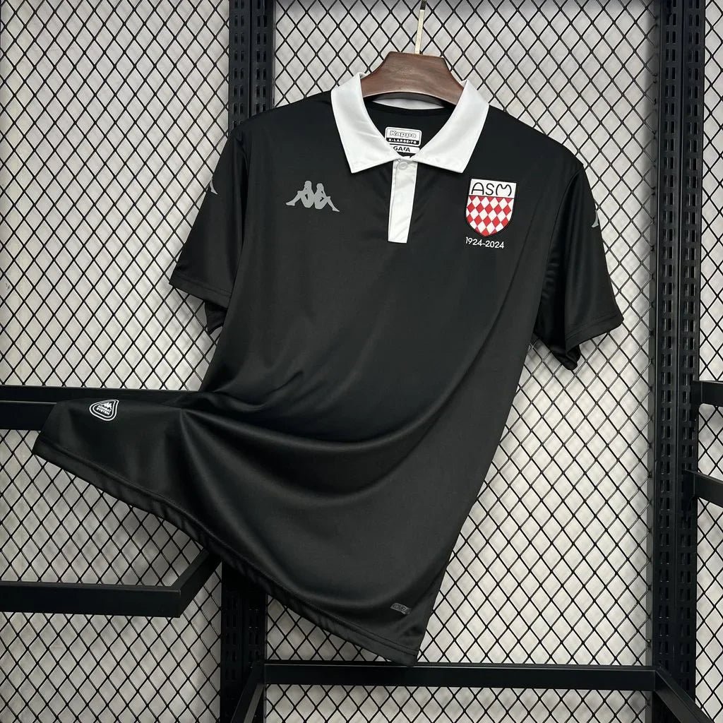 Maillot AS Monaco foot noir 2024 2025 Maison To Sport