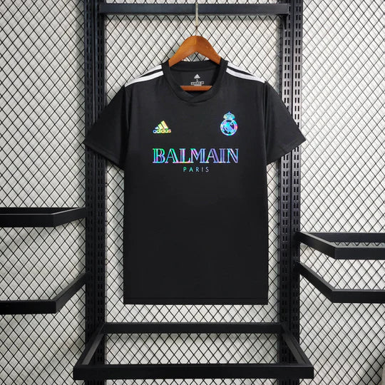 Maillot Real Madrid foot Balmain Noir 2023 2024 Maison To Sport