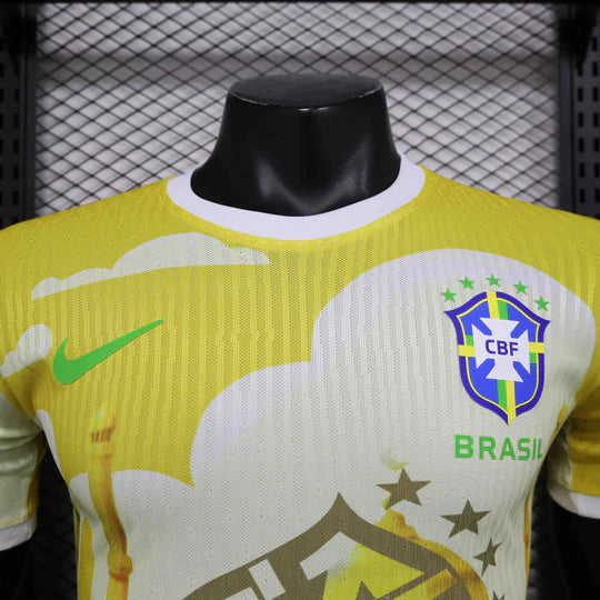 Maillot Brésil Concept 2025 Jaune Maison To Sport