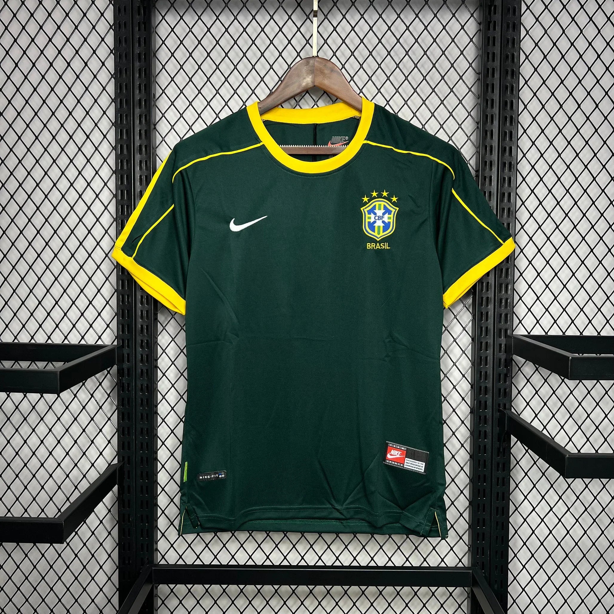 Maillot Brésil Foot Retro 1998 Maison To Sport