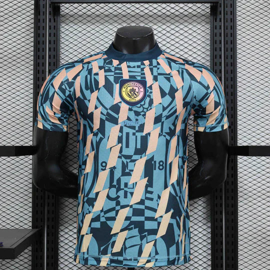 Maillot Manchester City Blue Retro Style Special Edition Shirt 24-25 Maison To Sport