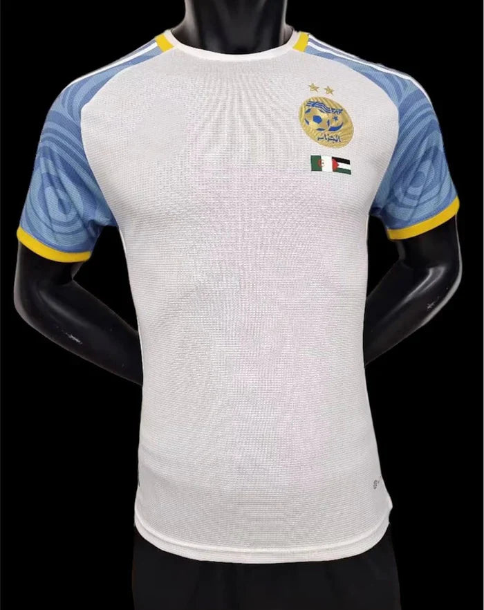 Maillot Algérie saison 2023-2024 nouvelle édition bleu blanc Palestine Maison To Sport