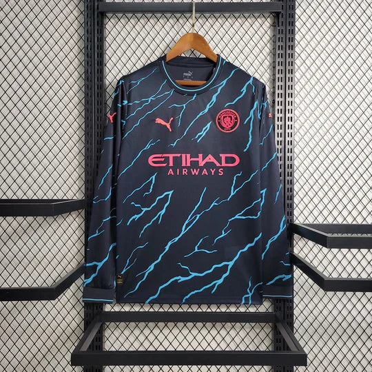 Maillot Manchester City extérieur 2023 2024 manches longues Maison To Sport