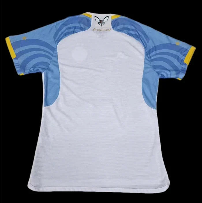 Maillot Algérie saison 2023-2024 nouvelle édition bleu blanc Palestine Maison To Sport