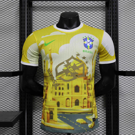 Maillot Brésil Concept 2025 Jaune Maison To Sport