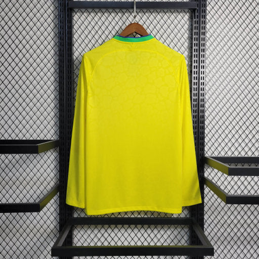 Maillot Brésil Domicile 2022/23 Coupe du Monde Manche Longue Maison To Sport