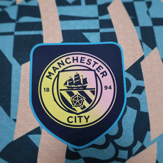 Maillot Manchester City Blue Retro Style Special Edition Shirt 24-25 Maison To Sport