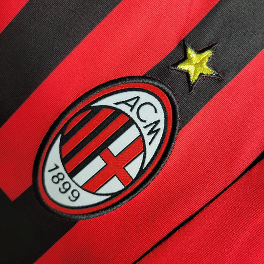 Maillot AC Milan Retro 2007 2008 Manche Longue Maison To Sport