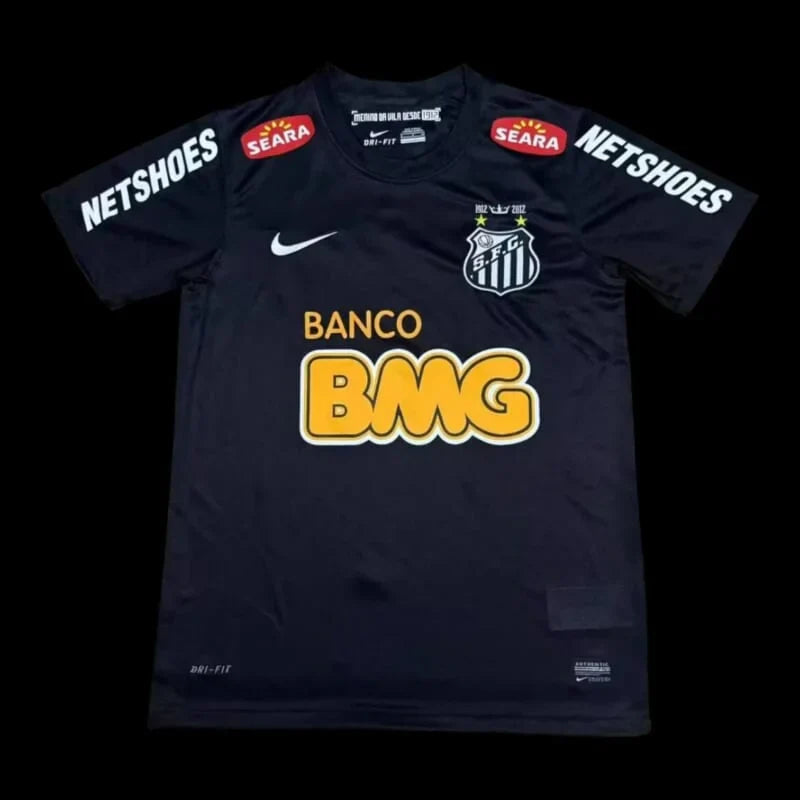 Maillot Santos Rétro Noir 11/12 Maison To Sport